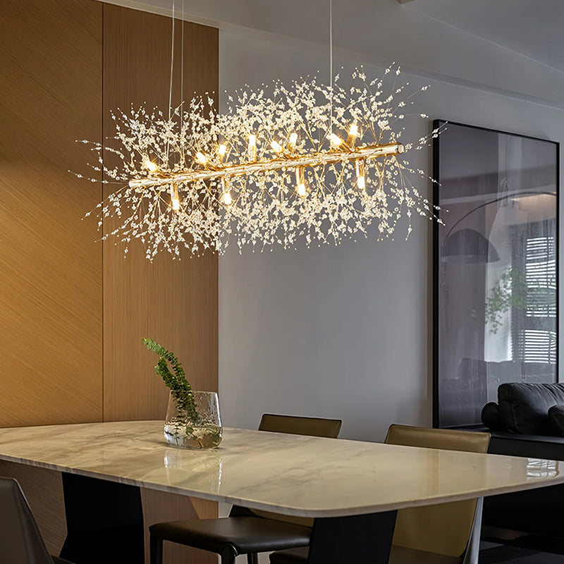 Modern Crystal Line Chandelier 11