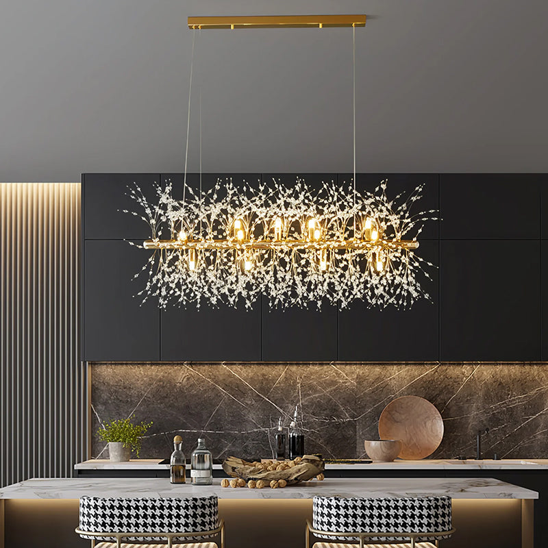 Modern Crystal Line Chandelier 12