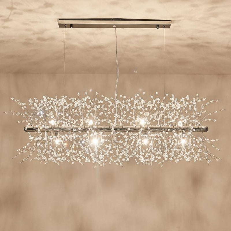 Modern Crystal Line Chandelier 13