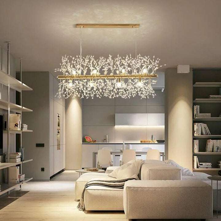 Modern Crystal Line Chandelier 6