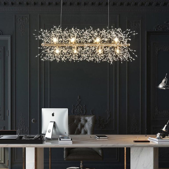 Modern Crystal Line Chandelier 8