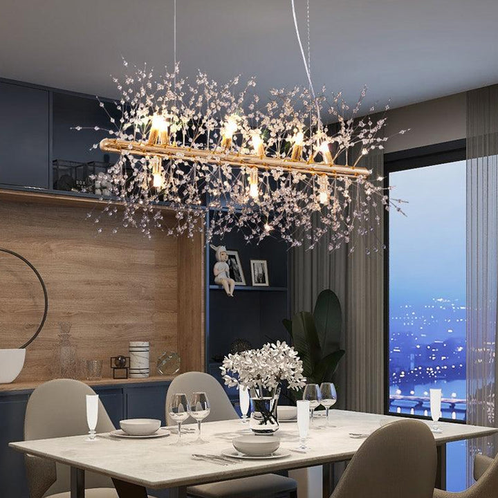 Modern Crystal Line Chandelier 9