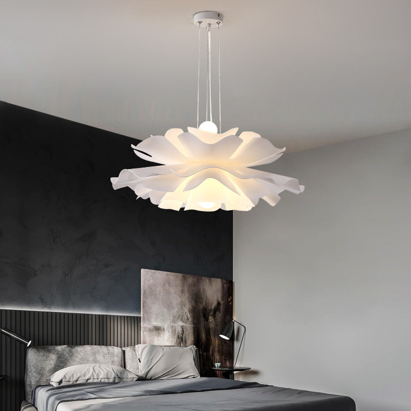 Modern Flower Pendant Light in the bedroom