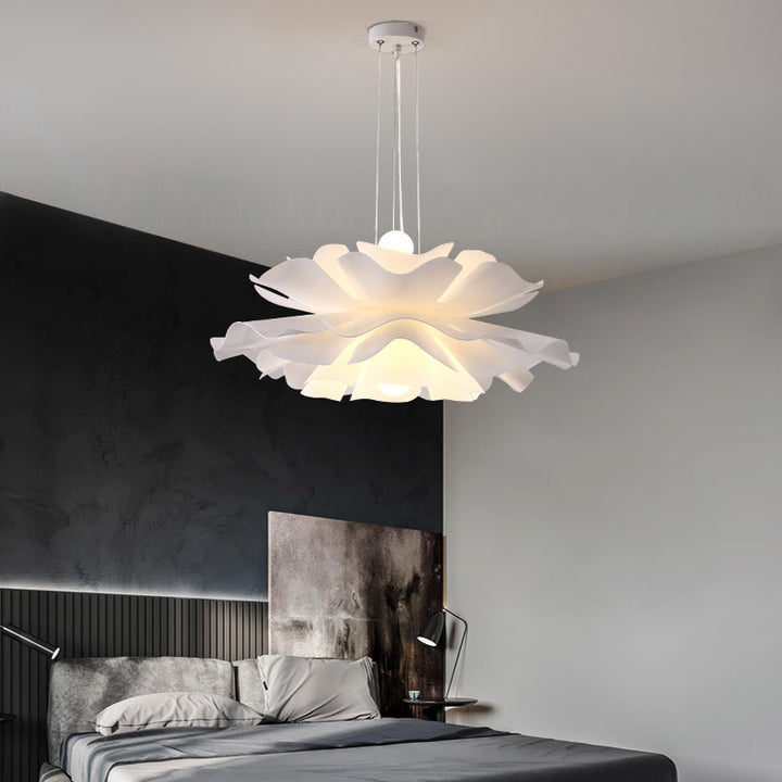 Modern Flower Pendant Light in the bedroom