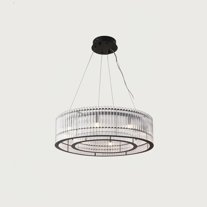 Modern Glass Tube Ring Chandelier 14