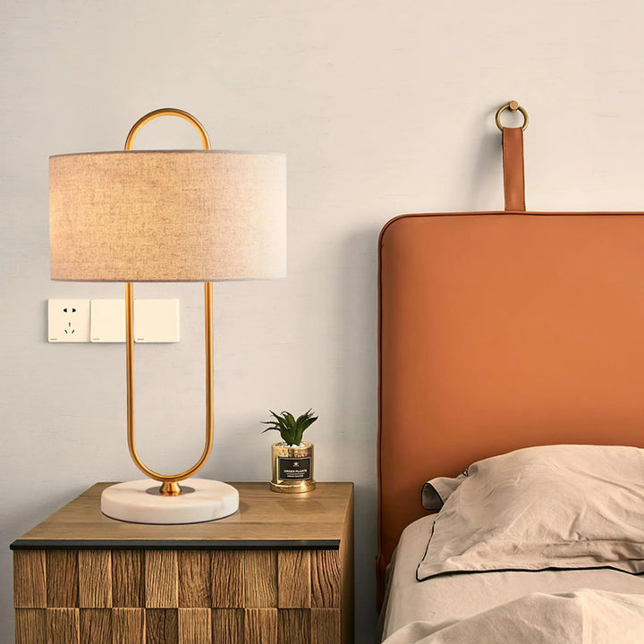 Modern High-Gloss Cloth Table Lamp-11