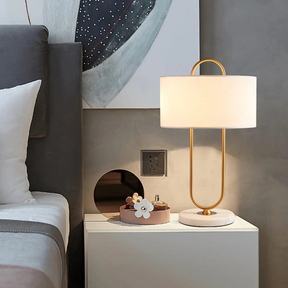 Modern High-Gloss Cloth Table Lamp-2