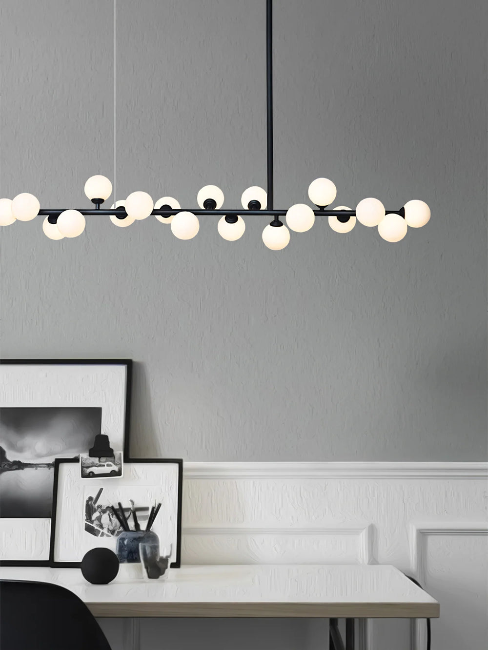 Modern Linear Balls Chandelier 1