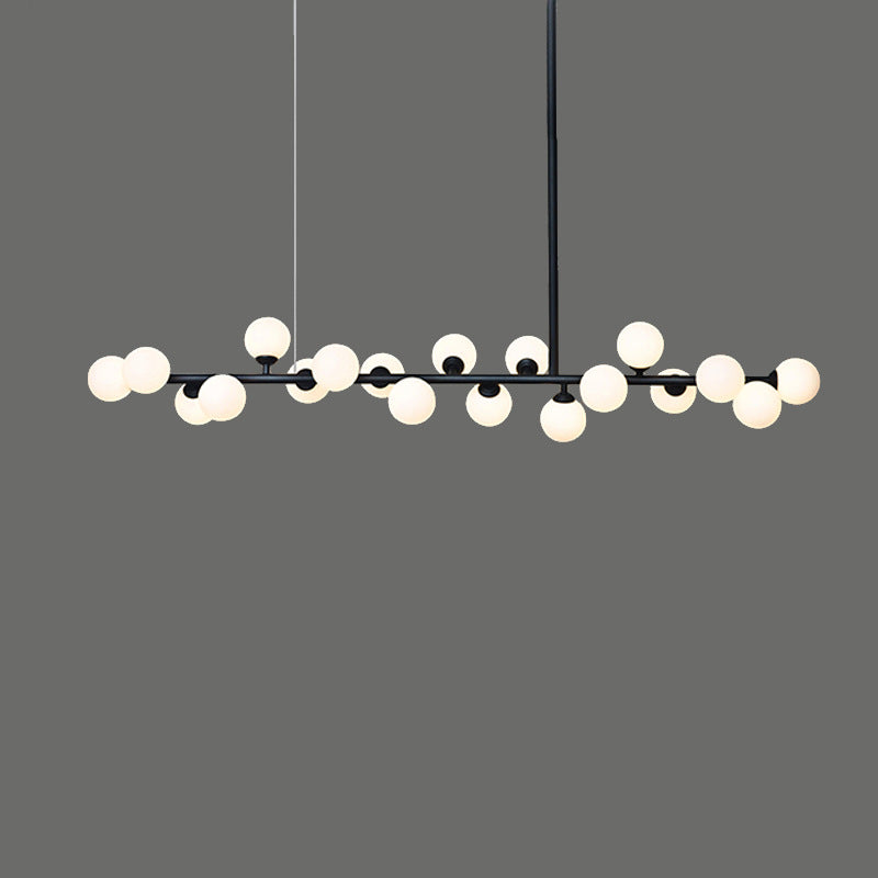 Modern Linear Balls Chandelier 11