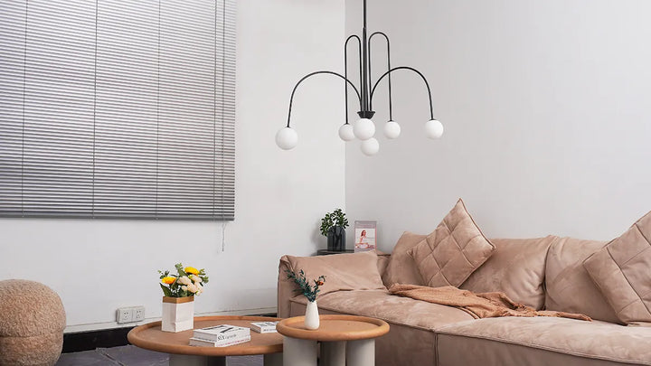 Modern Metal Glass Chandelier New 1