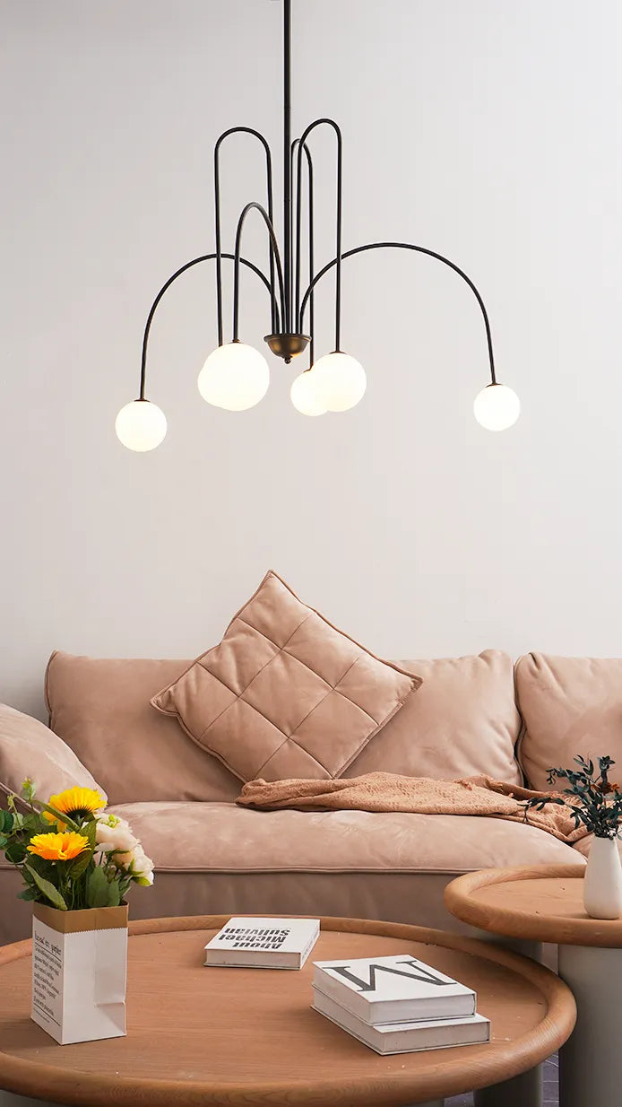 Modern Metal Glass Chandelier New 11