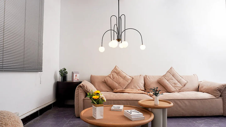 Modern Metal Glass Chandelier New 14