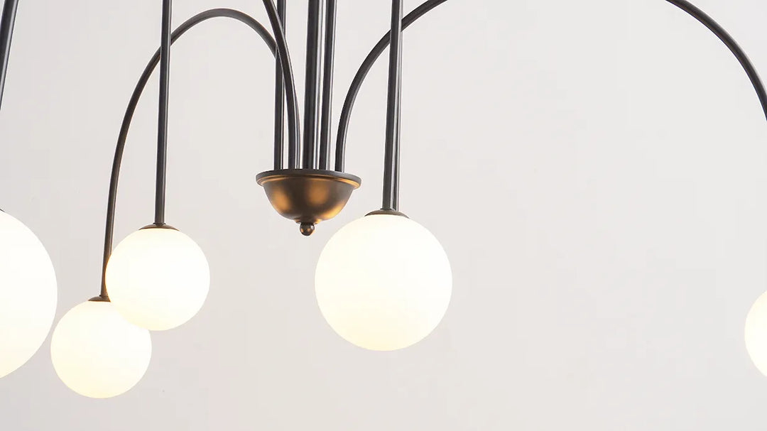 Modern Metal Glass Chandelier New 16