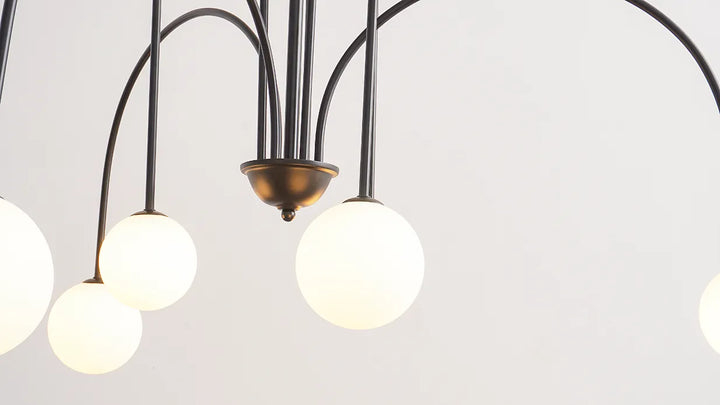 Modern Metal Glass Chandelier New 16