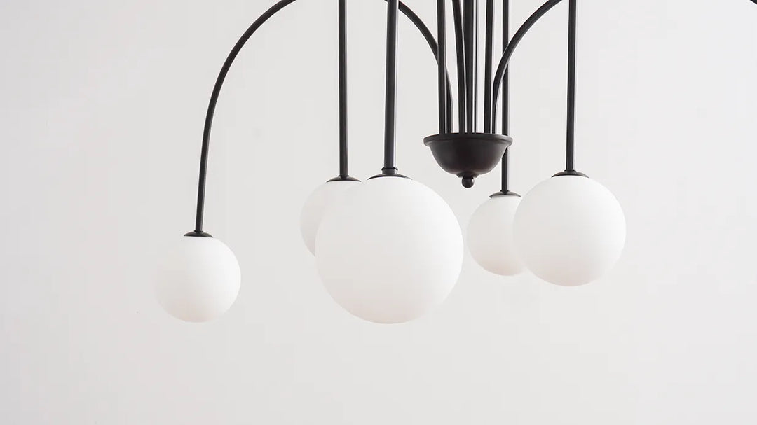 Modern Metal Glass Chandelier New 18