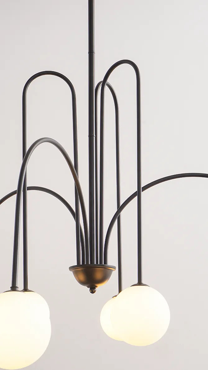 Modern Metal Glass Chandelier New 20