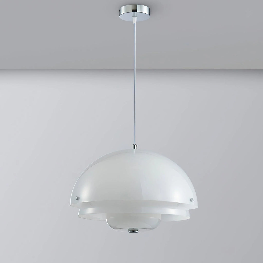 Modern Milk White Layer Pendant Lamp 13