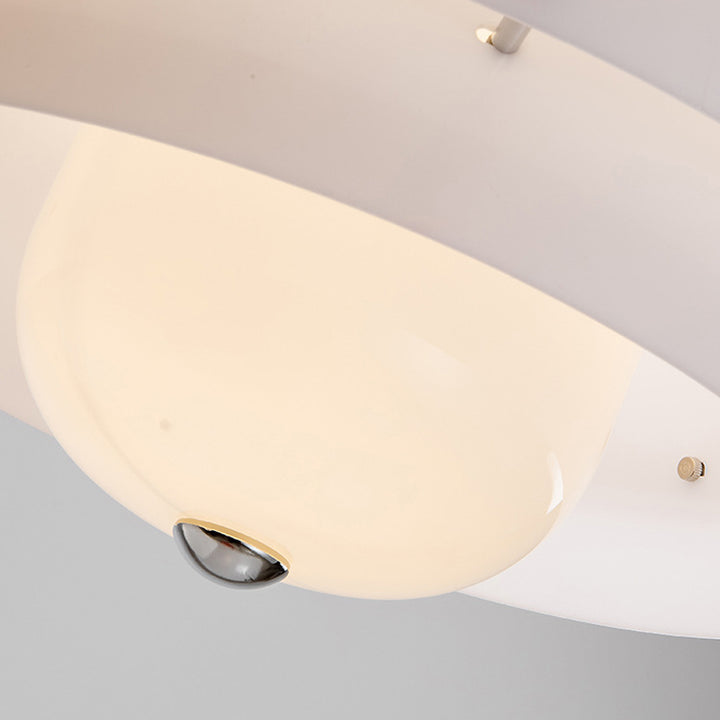 Modern Milk White Layer Pendant Lamp 5