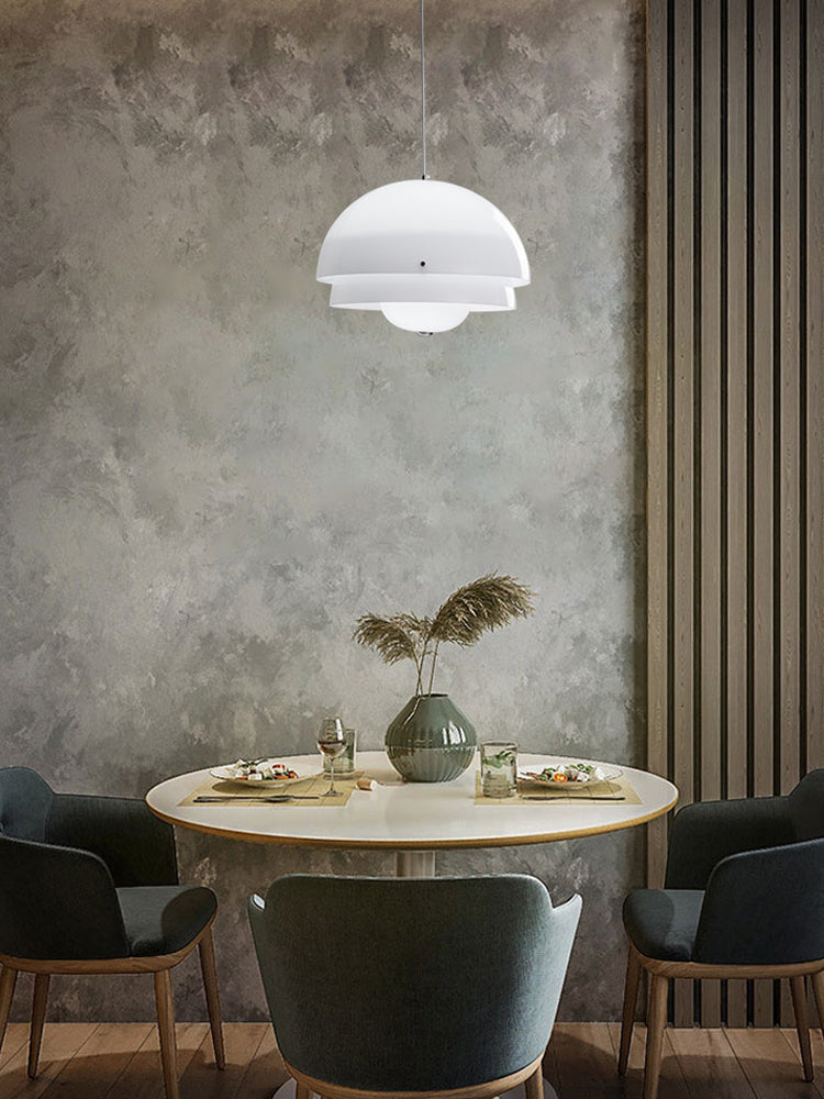 Modern Milk White Layer Pendant Lamp 6