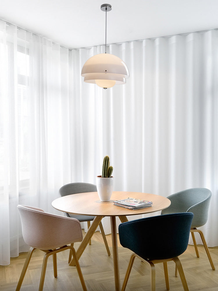 Modern Milk White Layer Pendant Lamp 7