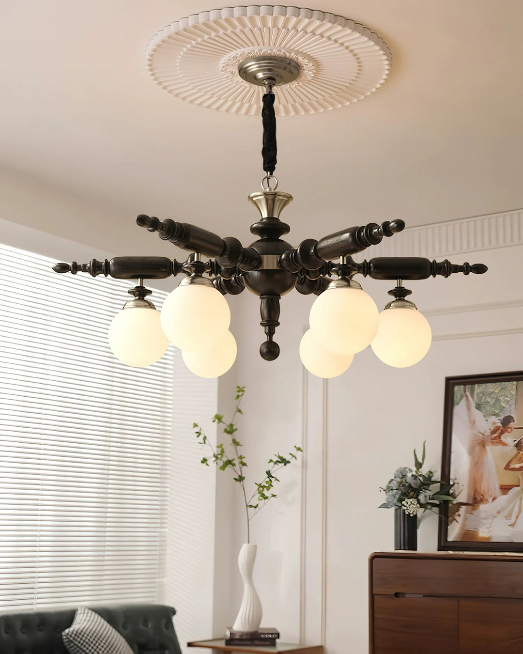 Modern Rotating Stick Chandelier 3