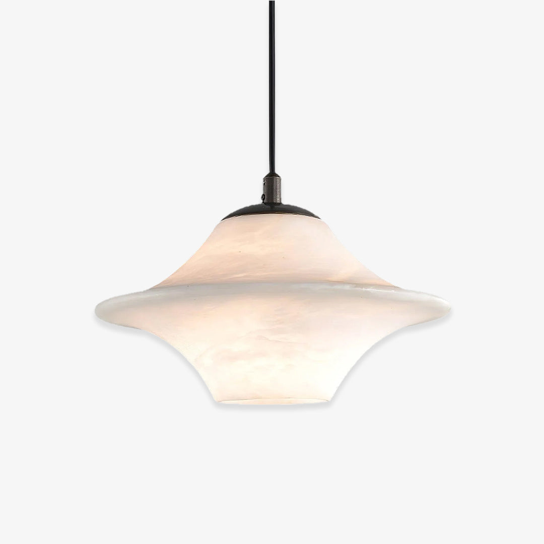 Modern Saucer Alabaster Pendant Light 12