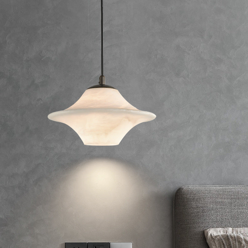 Modern Saucer Alabaster Pendant Light 3