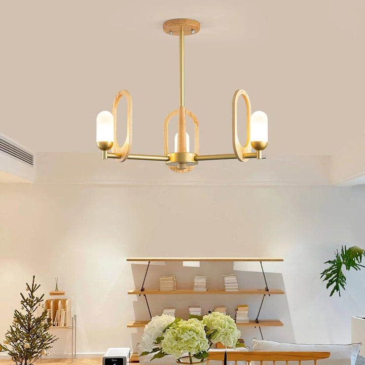 Modern Scandinavian Wooden Chandelier 11