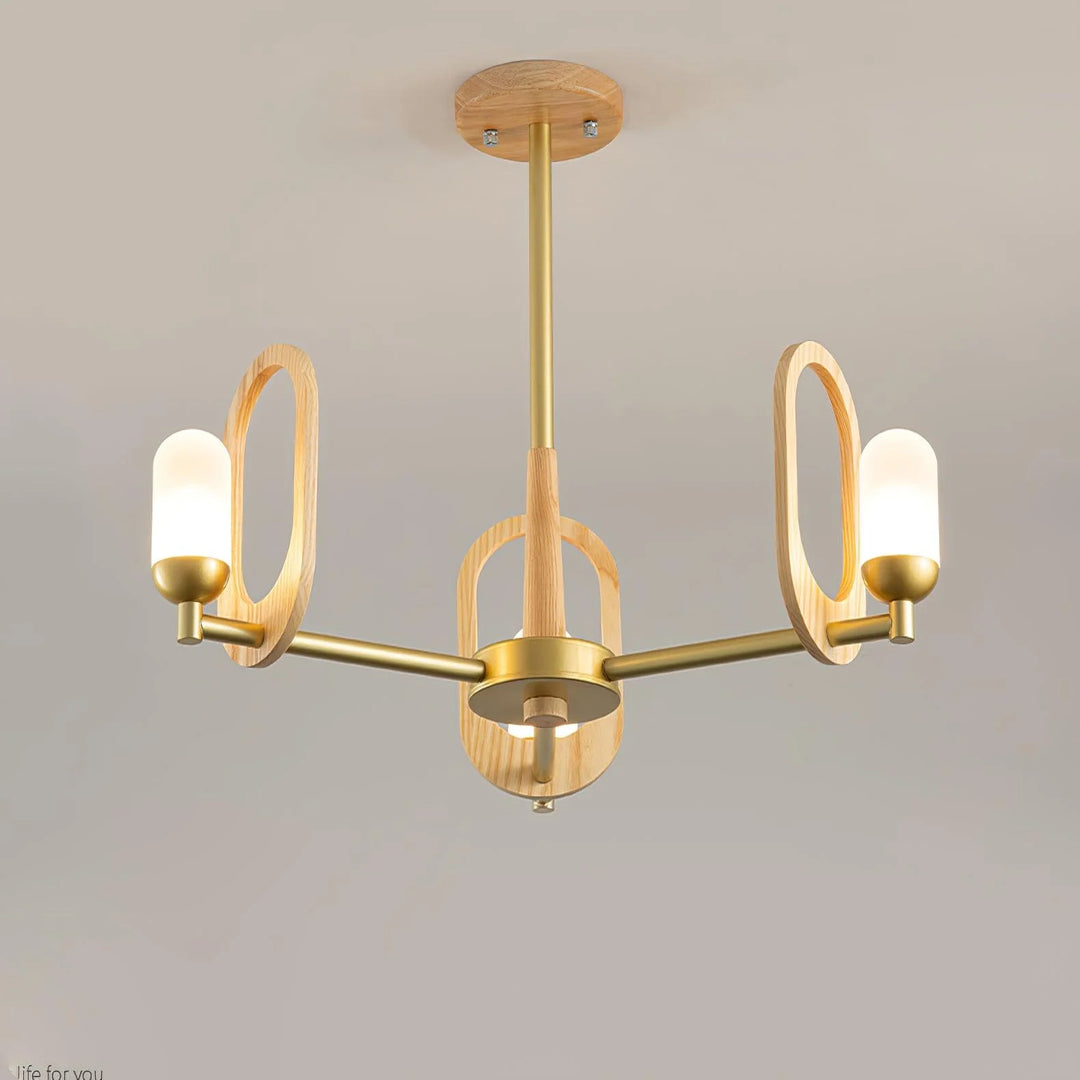 Modern Scandinavian Wooden Chandelier 18