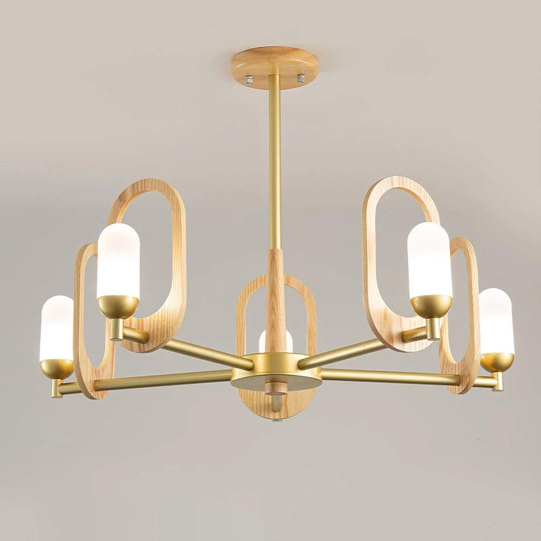 Modern Scandinavian Wooden Chandelier 19