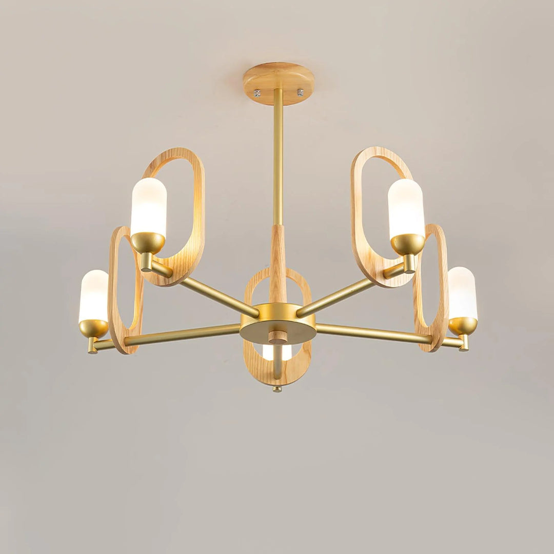 Modern Scandinavian Wooden Chandelier 5