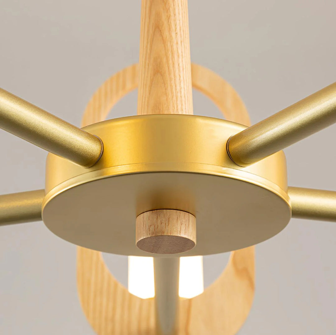 Modern Scandinavian Wooden Chandelier 7