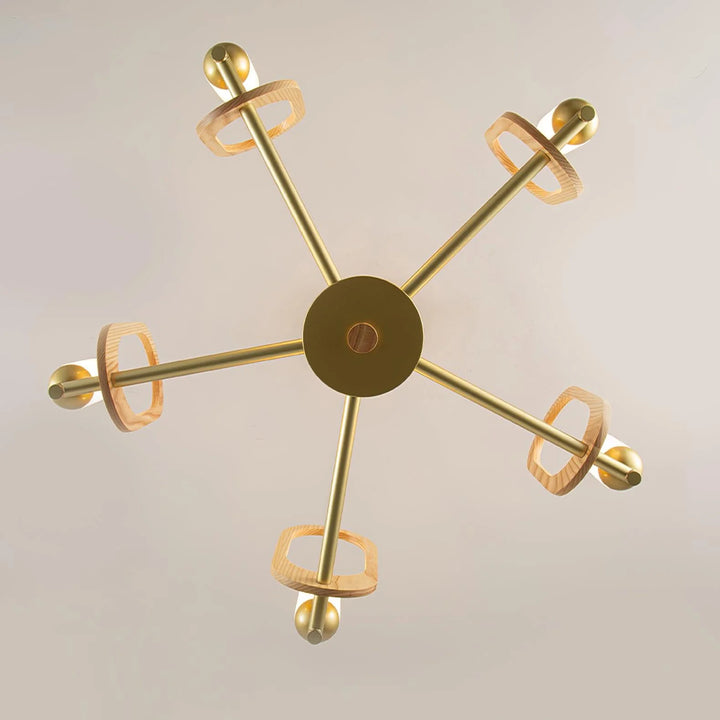 Modern Scandinavian Wooden Chandelier 8