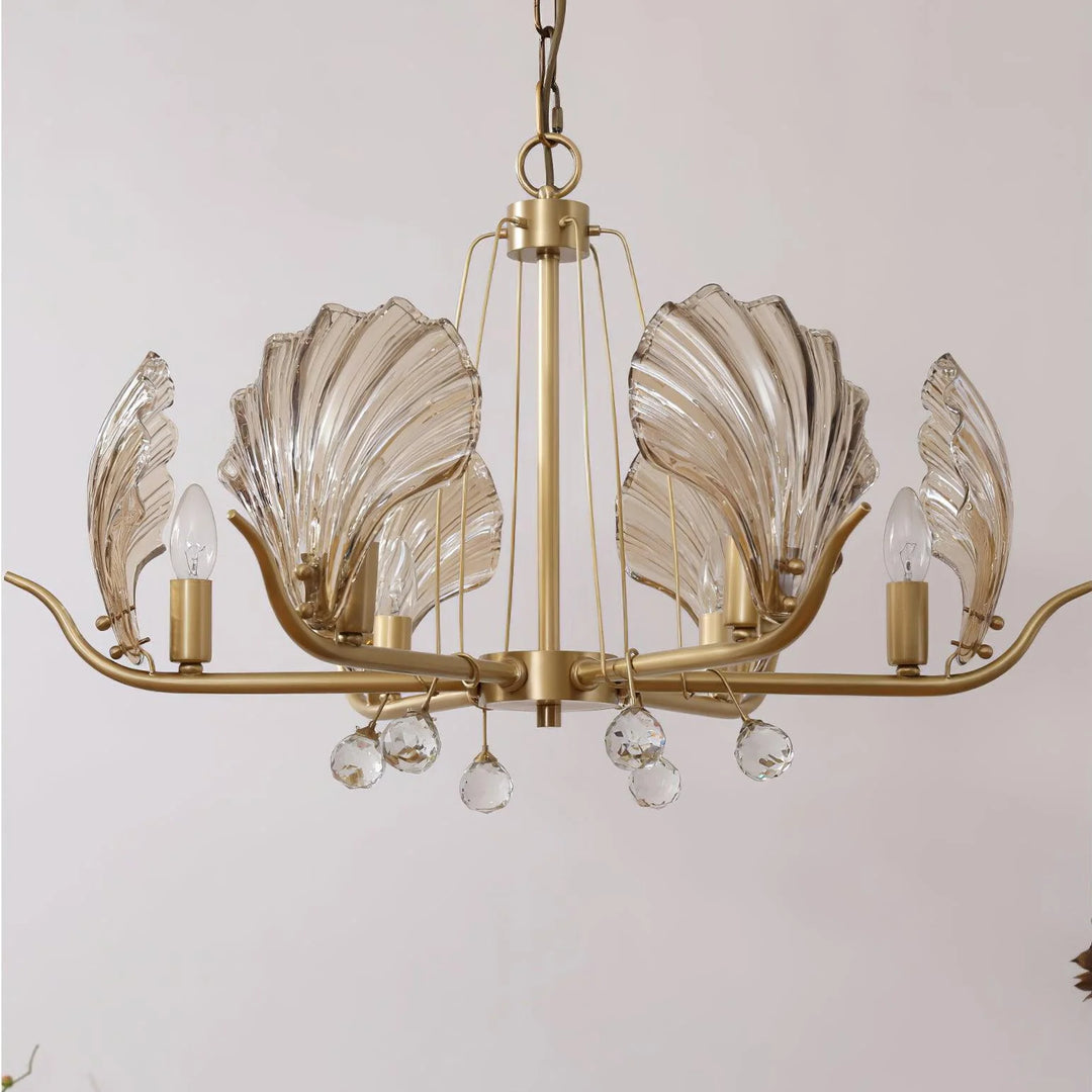 Modern Shell Glass Chandelier 11