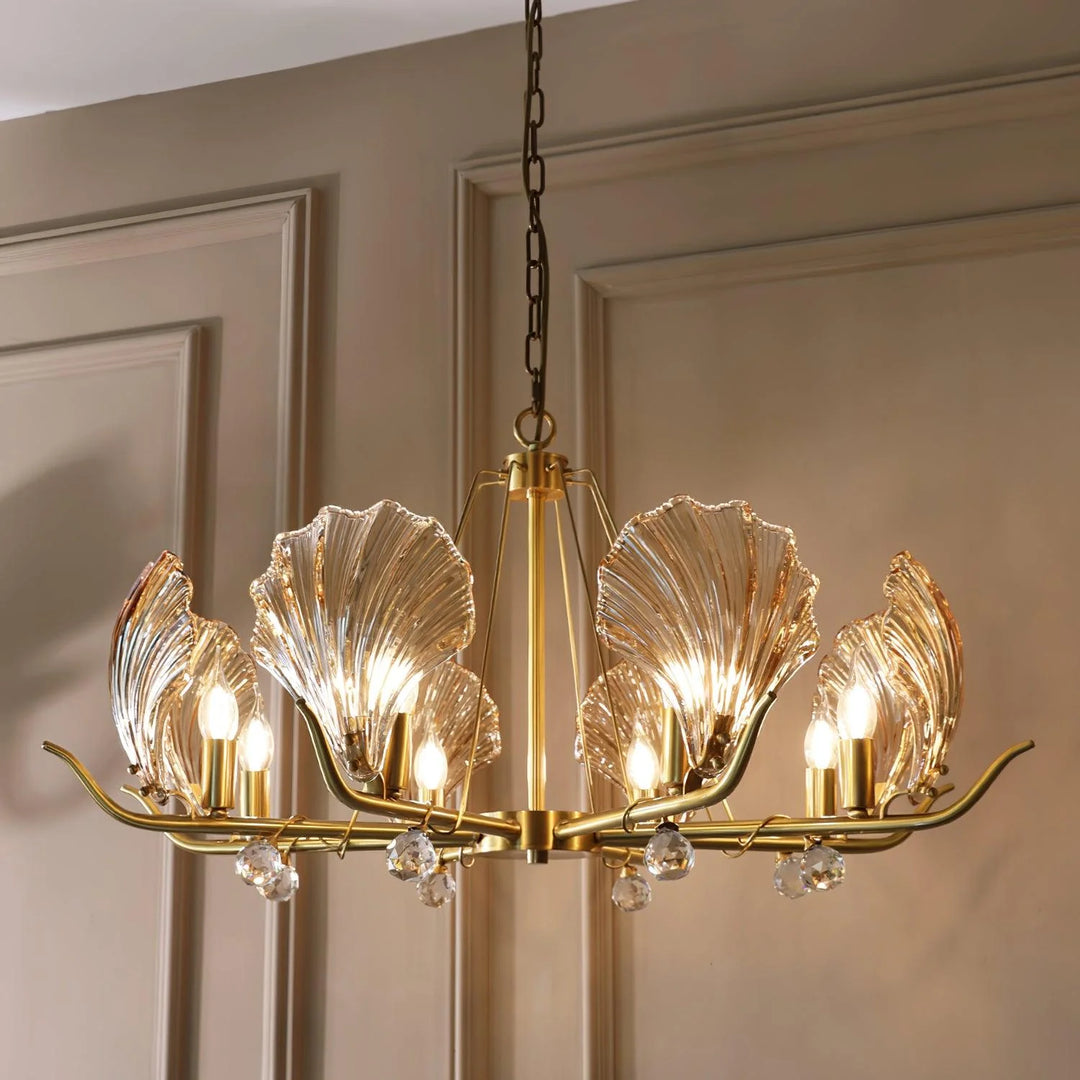 Modern Shell Glass Chandelier 13