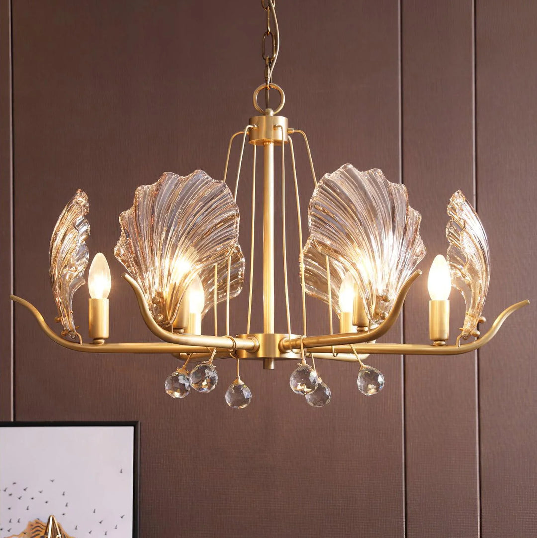 Modern Shell Glass Chandelier 15