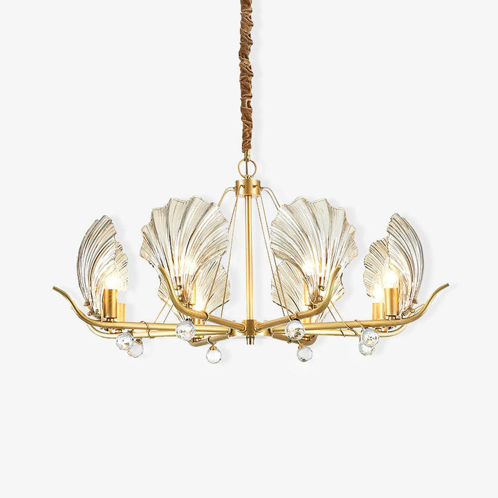 Modern Shell Glass Chandelier 16