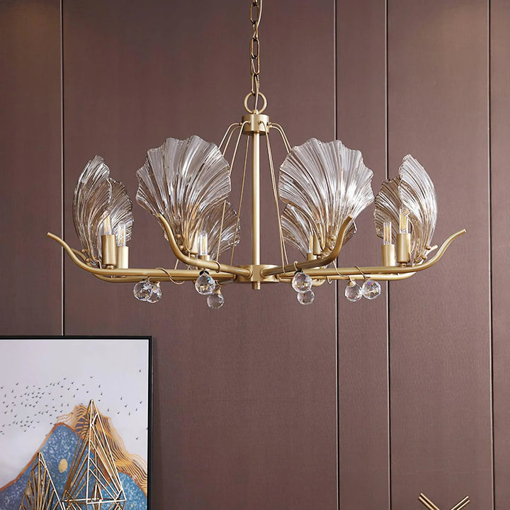 Modern Shell Glass Chandelier 3