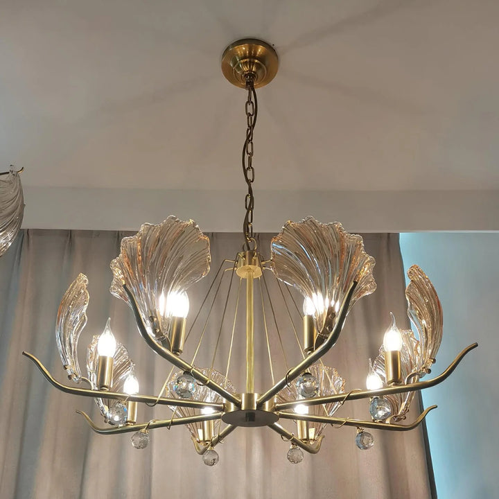 Modern Shell Glass Chandelier 6