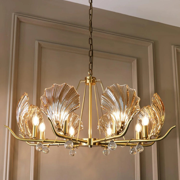 Modern Shell Glass Chandelier 9