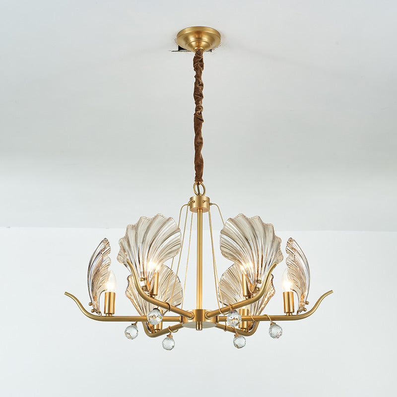 Modern Shell Glass Chandelier A_1