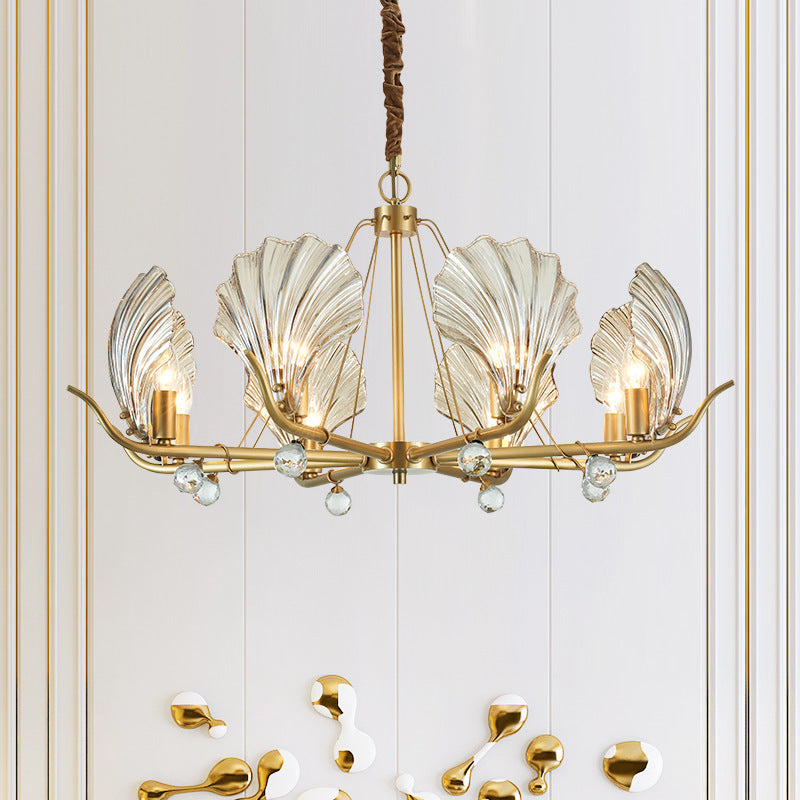 Modern Shell Glass Chandelier A_6