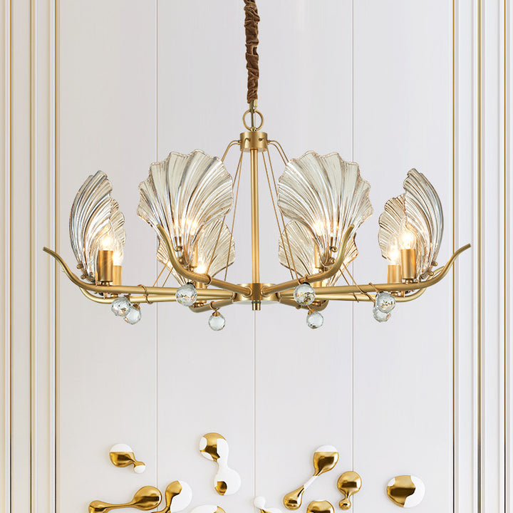 Modern Shell Glass Chandelier A_6