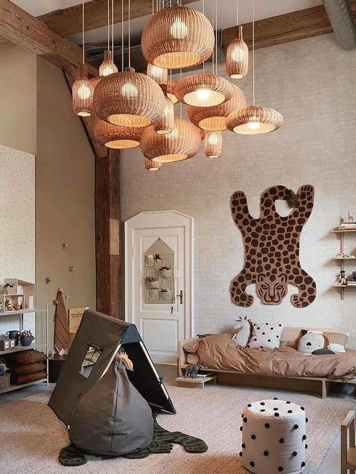 Modern Vintage Rattan Pendant Lamp 3