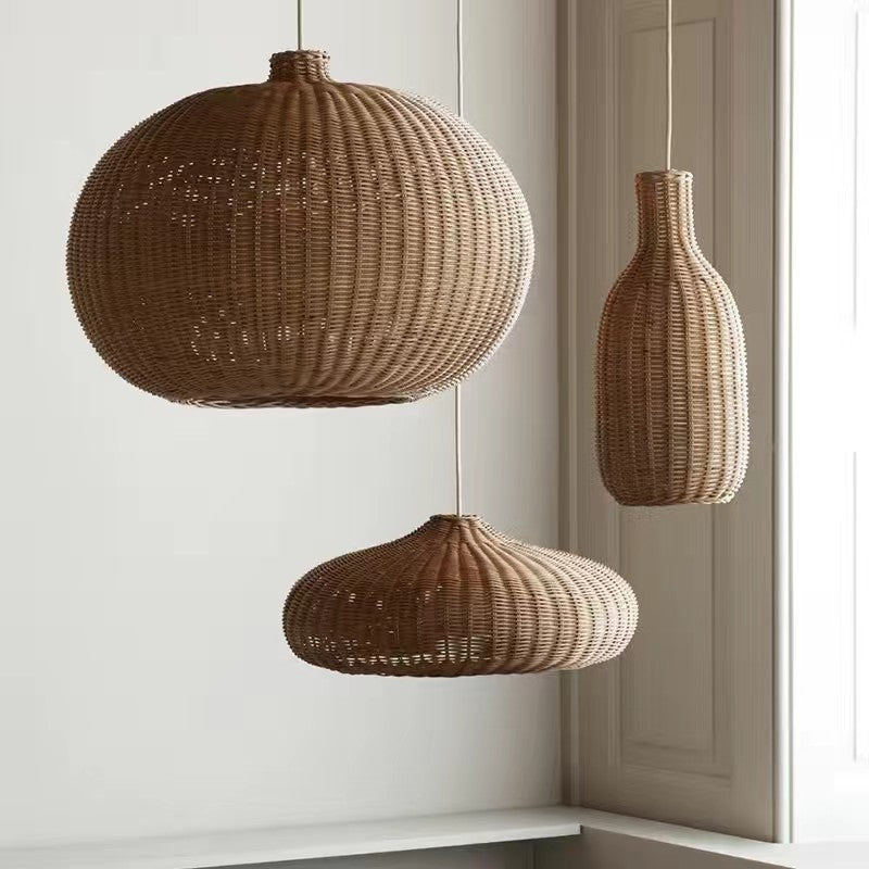 Modern Vintage Rattan Pendant Lamp 7