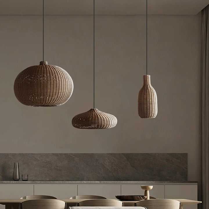 Modern Vintage Rattan Pendant Lamp 9