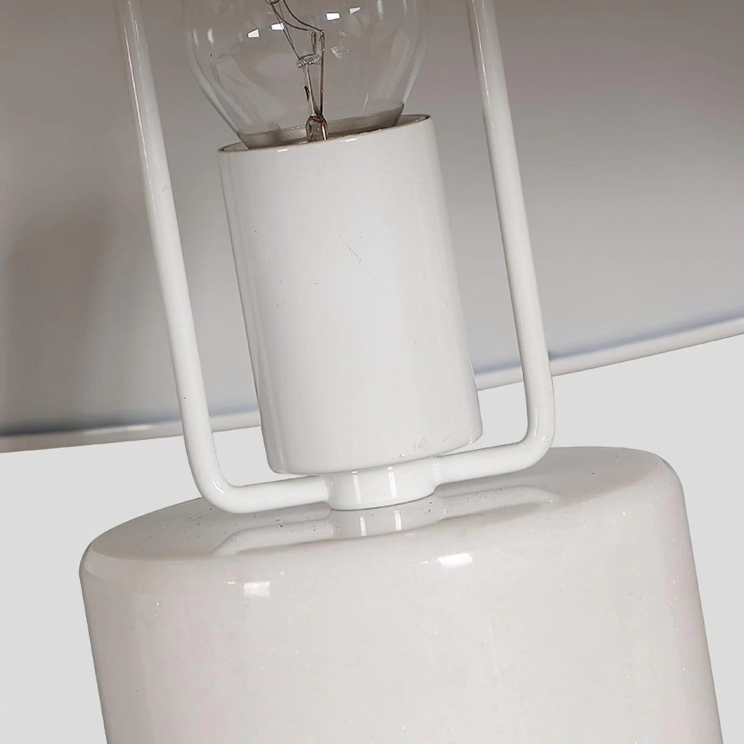 Modern White Flared Desk Lamp-10