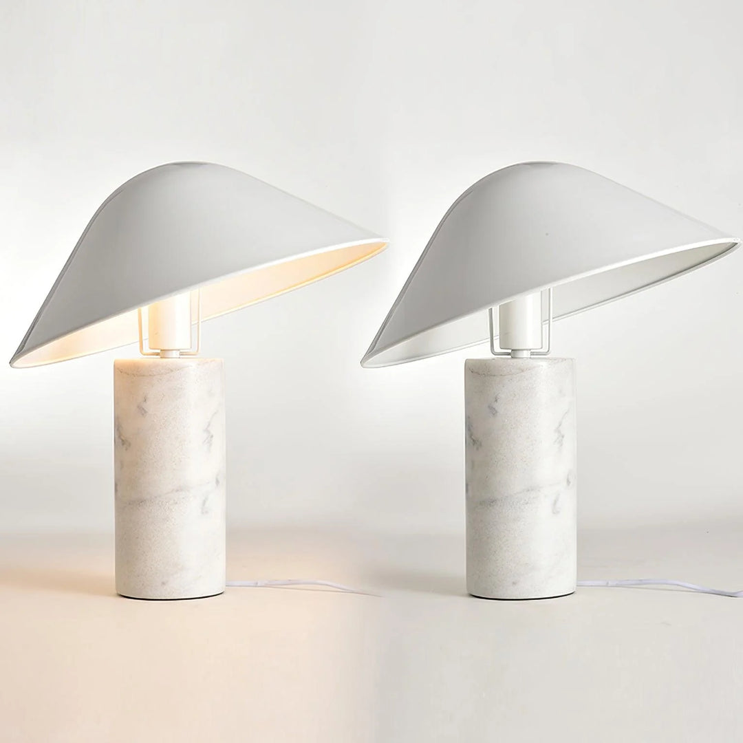 Modern White Flared Desk Lamp-14