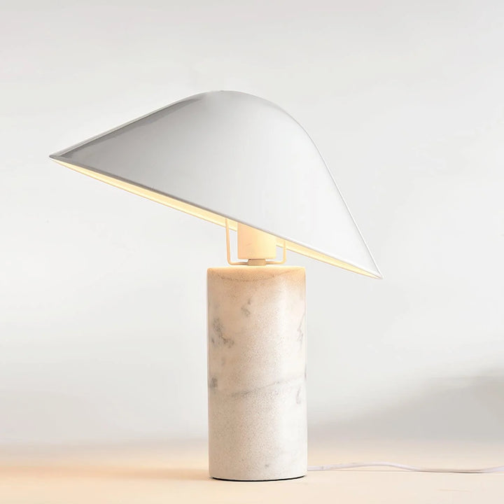 Modern White Flared Desk Lamp-20