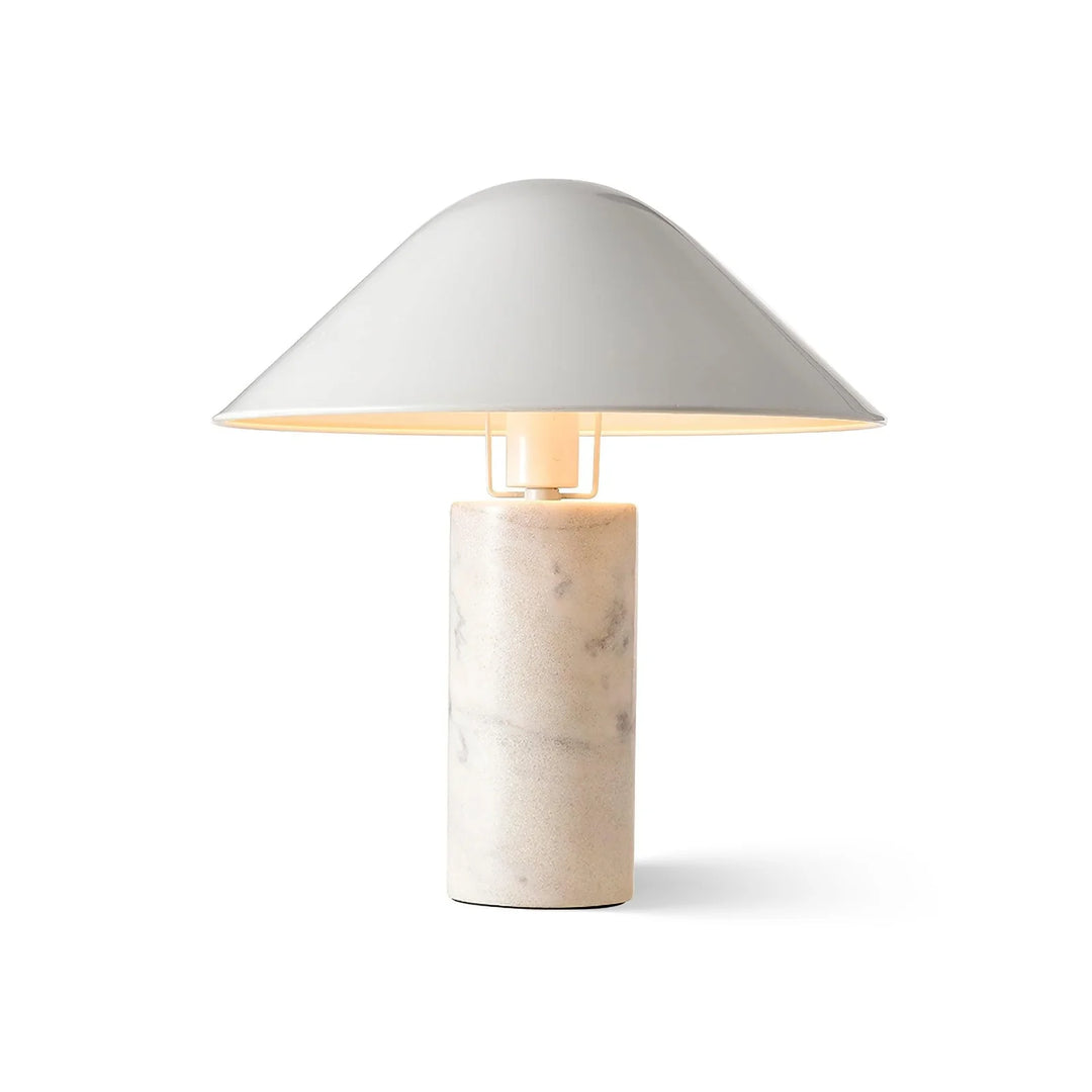 Modern White Flared Desk Lamp-6